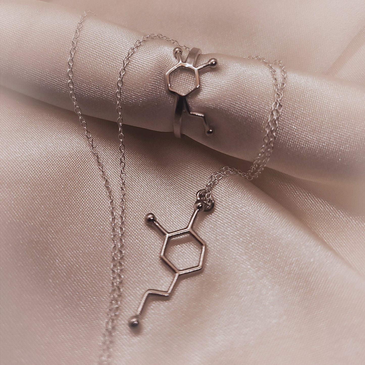 Dopamine Platinum plated Silver Set