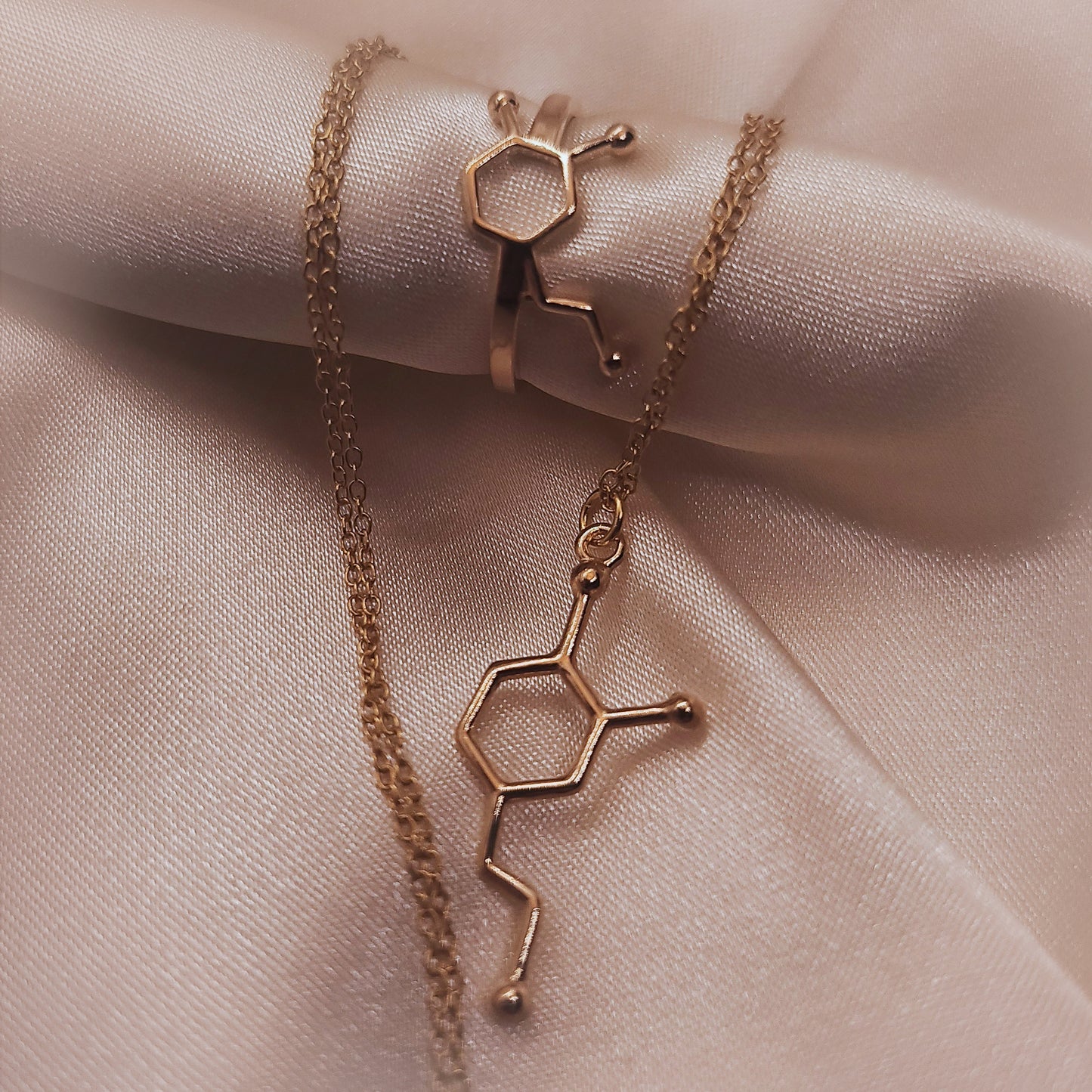 Dopamine Gold plated silver Set