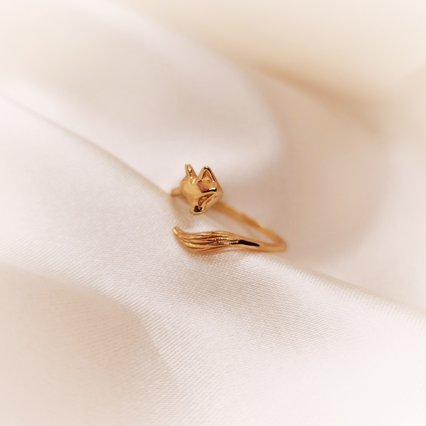 Foxy 24K Gold plated silver Ring
