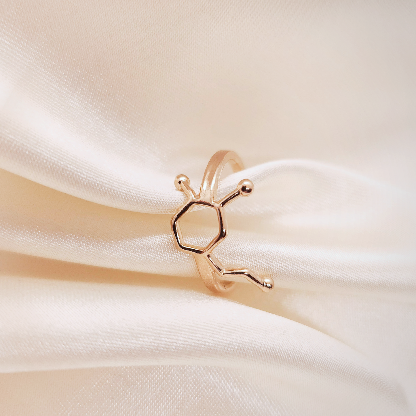 Dopamine 18k Gold plated silver Ring