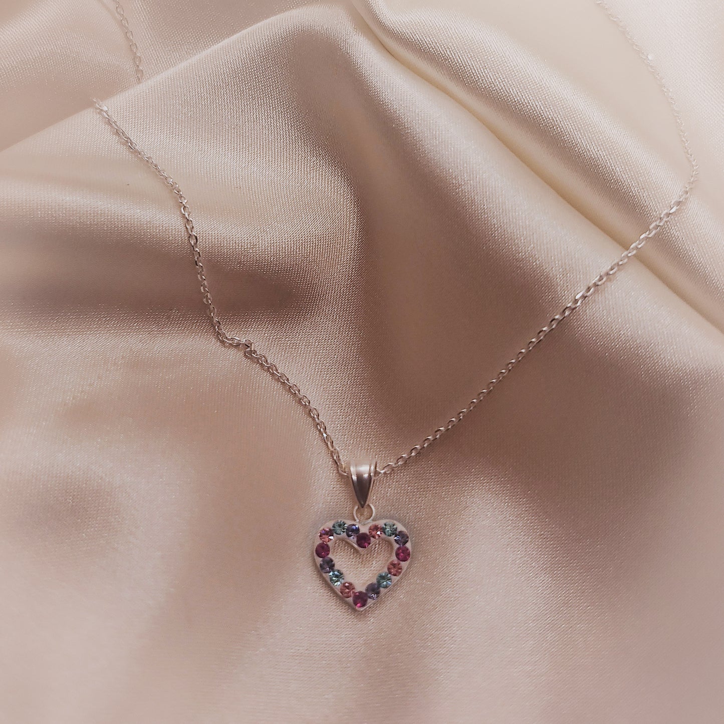 Colier Colorful Heart din argint