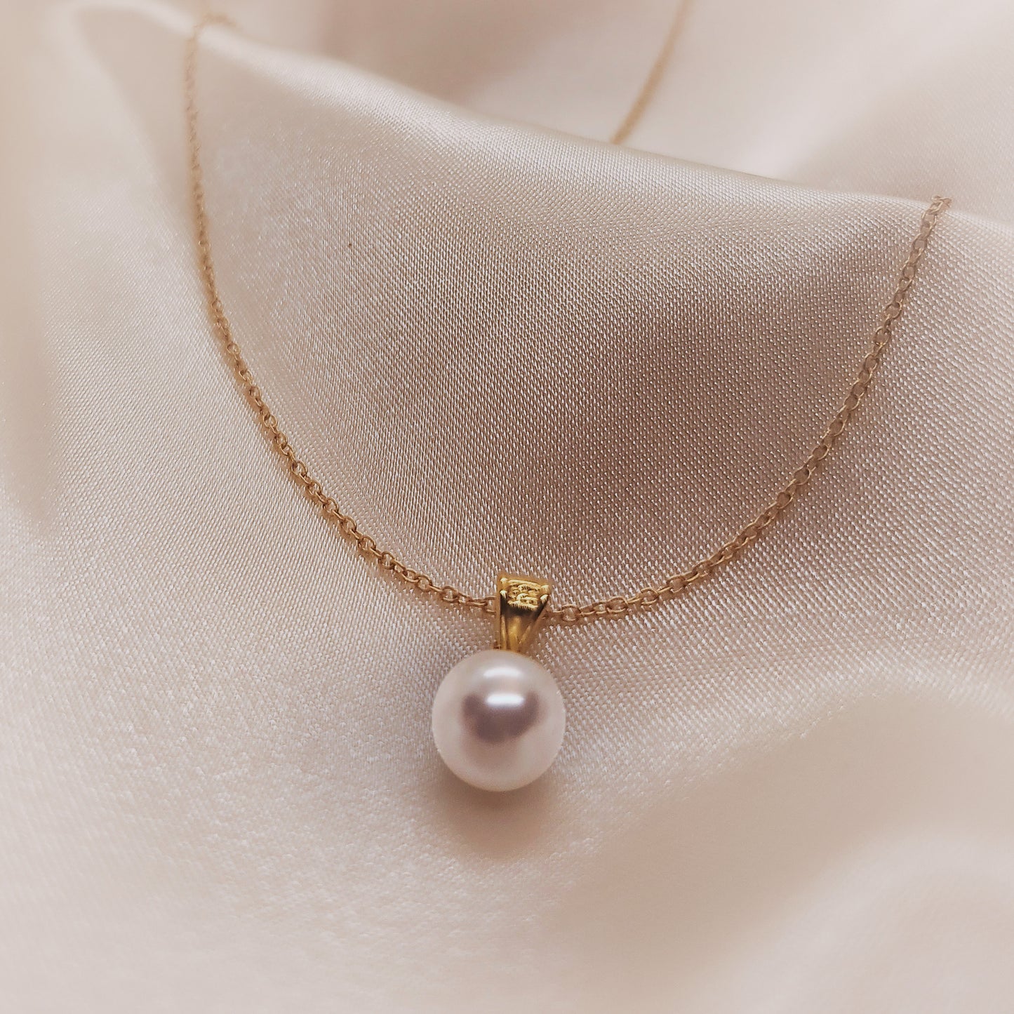 Colier Pearl din argint placat cu aur 24K