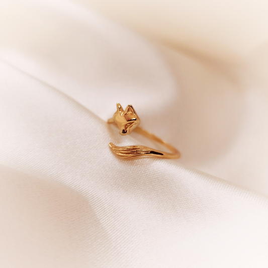 Foxy 24K Gold Ring