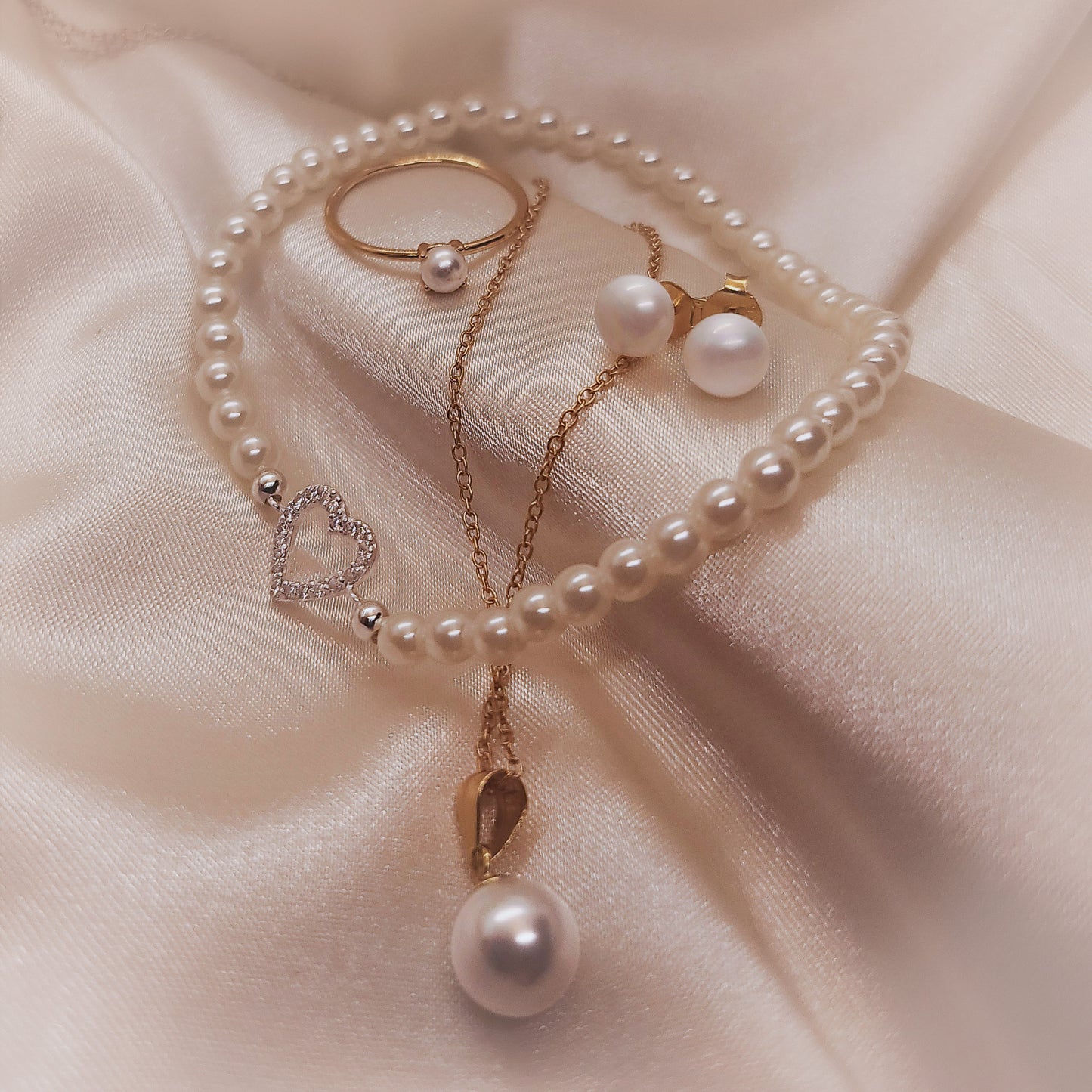 Set Luxurious Big Pearls